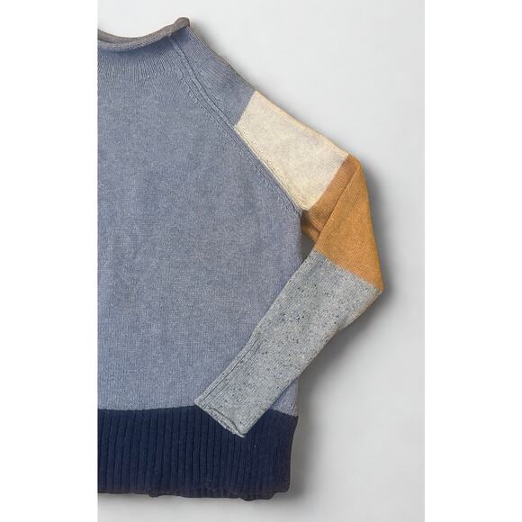 Zaket & Plover Merino Wool Blend Colorblock Sweater, Size M - Picture 1 of 8